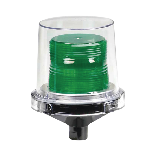 Luz de advertencia LED para ubicaciones peligrosas Electraray®, UL y cUL para Clase I, División 2, Grupos A, B, C y D; Clase II División 2, Grupos F y G; Clase III, 24 VCD, Color Verde
