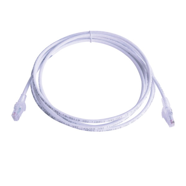 Patch Cord MC6 Modular Cat6 UTP, CM/LS0H, 50ft, Color Blanco