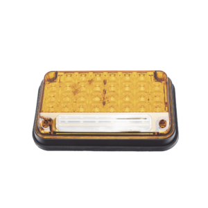 Luz de Advertencia de 7X4", Color Ambar, Con Luz de Trabajo, Ideal para Ambulancias
