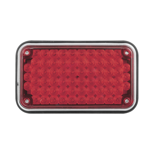Luz de Advertencia de 6X4", Color Rojo, Ideal para Ambulancias