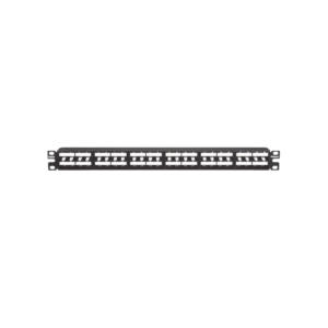 Panel de Parcheo Modular Mini-Com (Sin Conectores), Plano, Sin Blindaje, Alta Densidad, de 48 puertos, 1UR