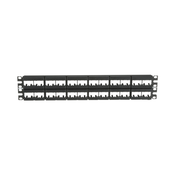 Panel de Parcheo Modular Mini-Com (Sin Conectores), Plano, Sin Blindaje, de 48 puertos, 2 UR