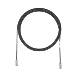 Cable de Parcheo TX6, UTP Cat6, Diámetro Reducido (28AWG), Color Negro, 10ft