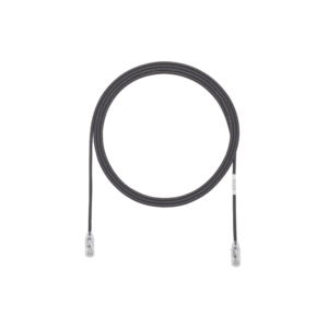 Cable de Parcheo TX6, UTP Cat6, Diámetro Reducido (28AWG), Color Negro, 3ft