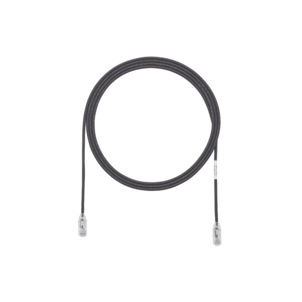 Cable de Parcheo TX6, UTP Cat6, Diámetro Reducido (28AWG), Color Negro, 3ft