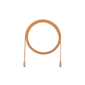 Cable de Parcheo TX6, UTP Cat6, Diámetro Reducido (28AWG), Color Naranja, 3ft
