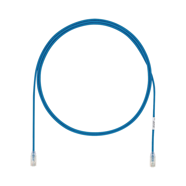 Cable de Parcheo UTP Cat6A, CM/LSZH, Diámetro Reducido (28AWG), Color Azul, 20ft
