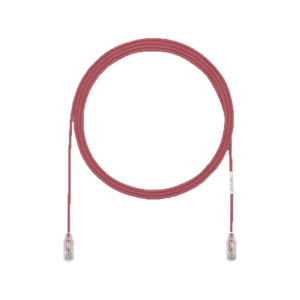Cable de Parcheo UTP Cat6A, CM/LSZH, Diámetro Reducido (28AWG), Color Rojo, 3ft