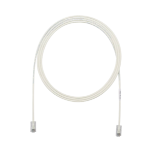 Cable de Parcheo UTP Cat6A, CM/LSZH, Diámetro Reducido (28AWG), Color Blanco Mate, 5ft