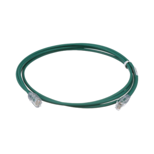 Cable de Parcheo UTP Cat6A, CM/LSZH, Diámetro Reducido (28AWG), Color Verde, 5ft