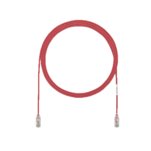 Cable de Parcheo UTP Cat6A, CM/LSZH, Diámetro Reducido (28AWG), Color Rojo, 5ft