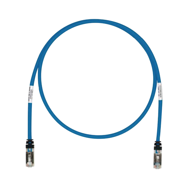Patch Cord Cat6A, Blindado S/FTP, CM/LS0H, 10ft, Color Azul