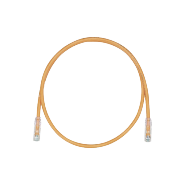 Cable de Parcheo, UTP Cat5e, Diámetro Reducido (28AWG), Color Naranja, 1 ft