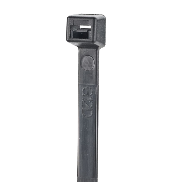 Cincho STRONGHOLD de Nylon 6.6, 1020mm largo x 9mm ancho, Color Negro Exterior, Resistente a Rayos UV, Paquete de 50 Piezas