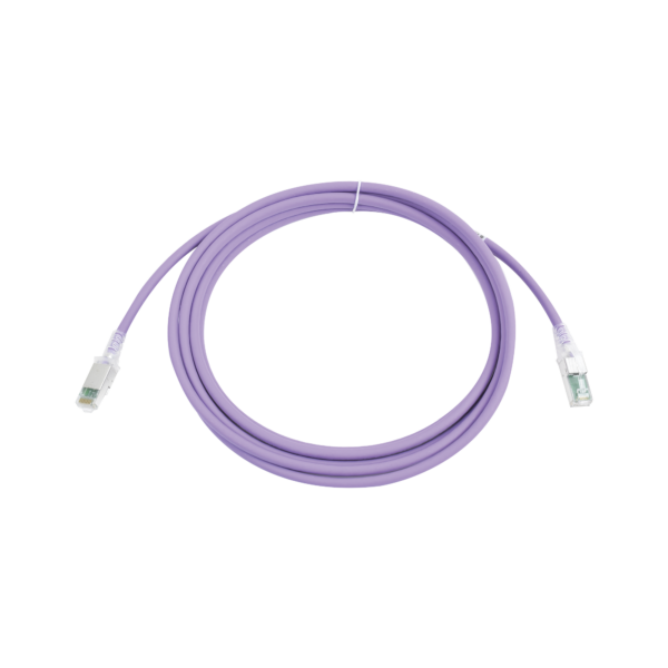Patch Cord Z-MAX Cat6A S/FTP, CM/LS0H, 10ft, Color Violeta